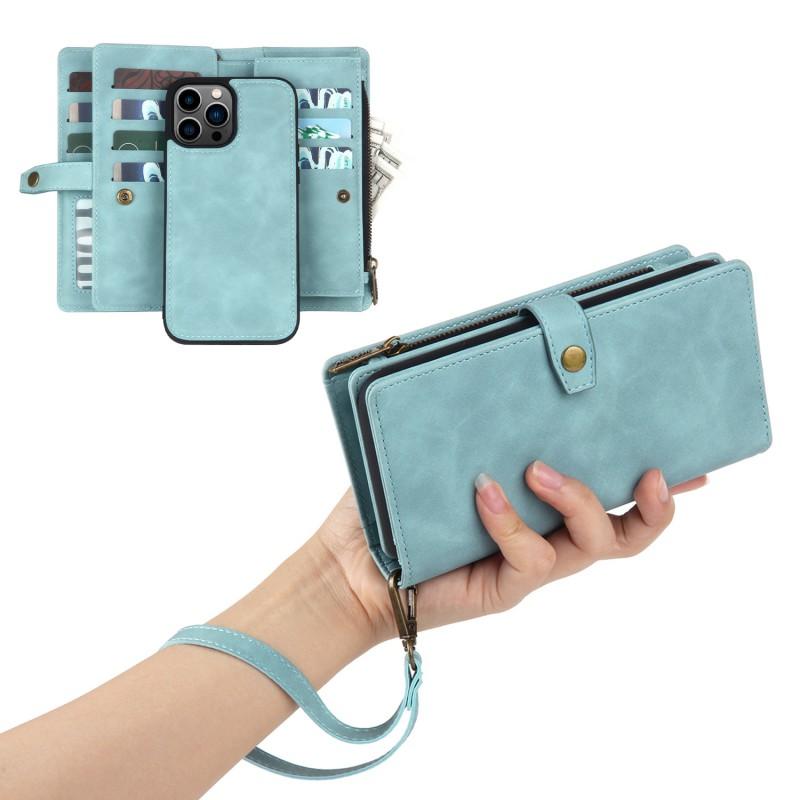 Slim Flip Leather Case IPhone 15 With Card Slots Stand Magnetic Shockproof Cover 14 16
