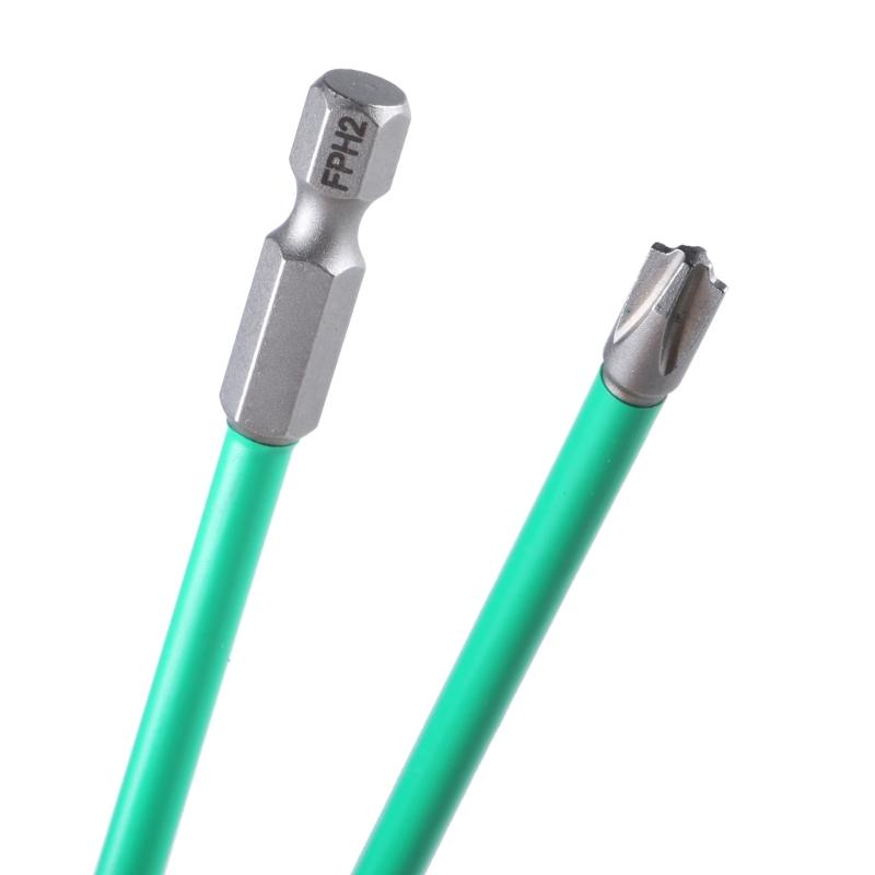Professional Electrician Screwdriver Crossheads Bit With Strong Magnetic Tip Steel Extended Insulation Sleeve for Repair