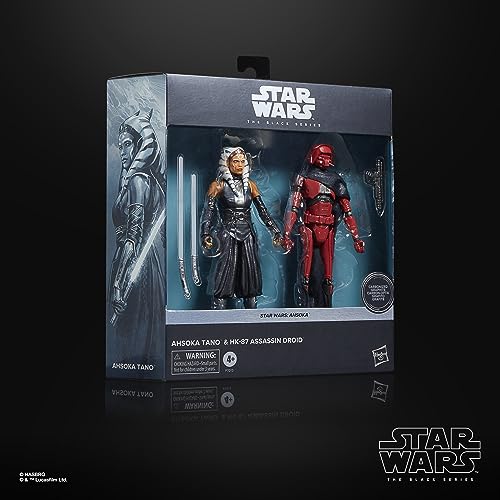 STAR WARS Black Series Ahsoka Tano & HK-87 Assassin Droid Ahsoka 6-inch Action Figure 2-Pack, Ages 4 and Up