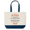 Tote Bag - PLANETEE - Blue Shopping Bag «Jogger Also Awesome» - Cotton - Blue - Printed In France