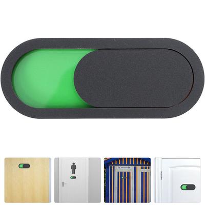 6Pcs Easy Install Acrylic Sliding Door Signs Vacant Occupied Privacy Indicator for Office Bathroom Conference Room Restroom