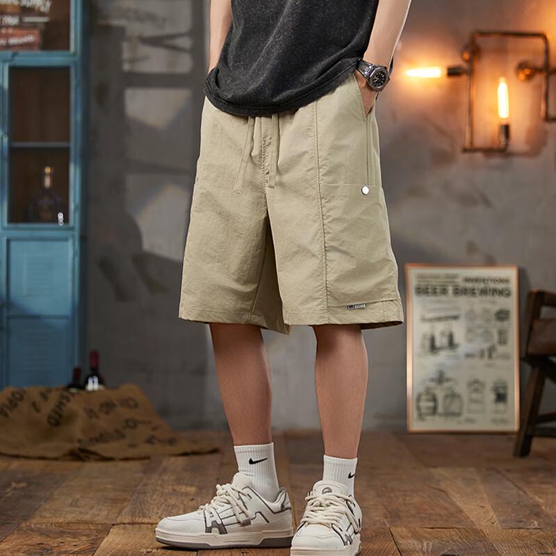 Men's Ice Silk Straight Fit Cargo Shorts