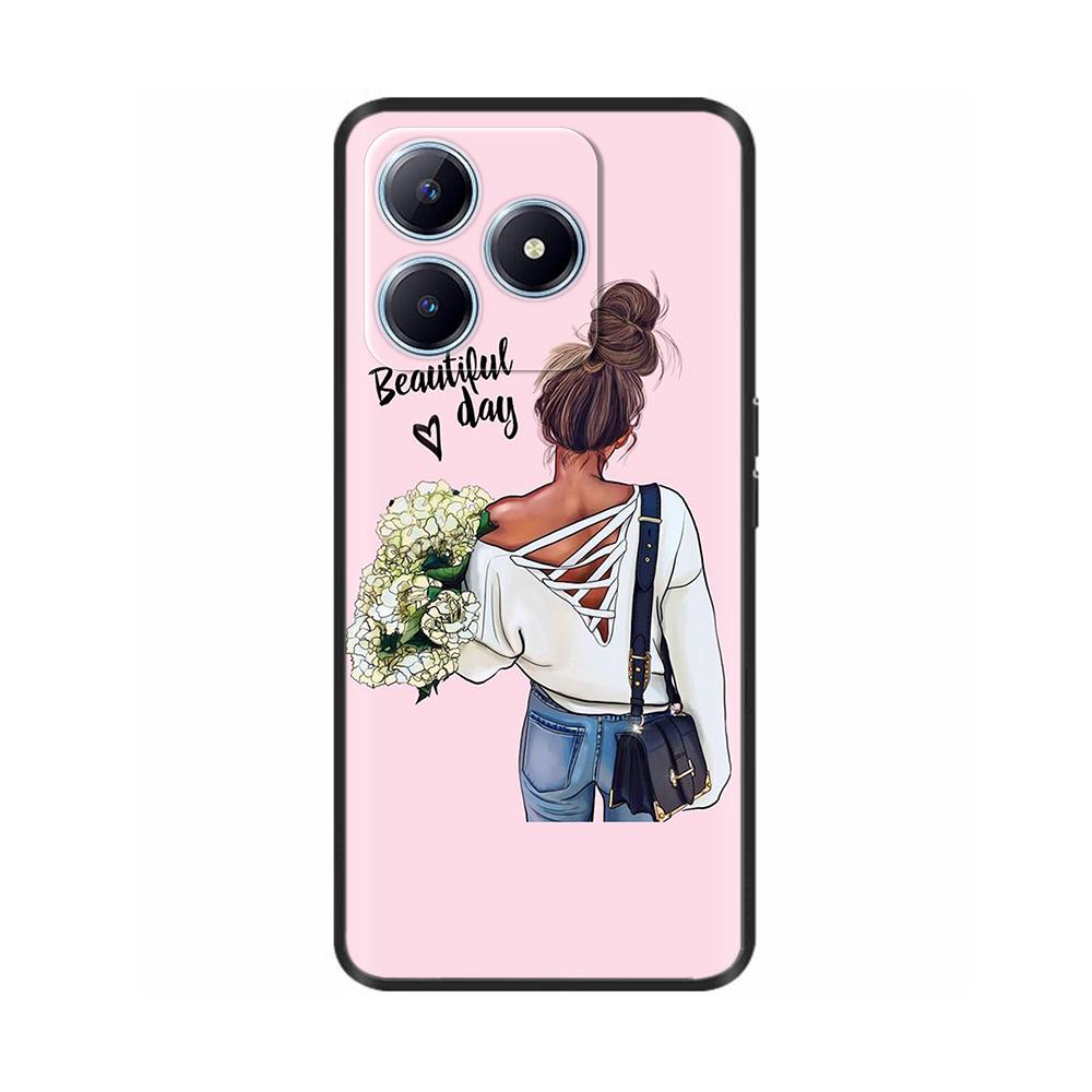 For Realme C63 Case Animals Soft Silicone TPU Phone Cases Back Cover For OPPO Realme C63 C61 C 63 Shockproof Protective Fundas