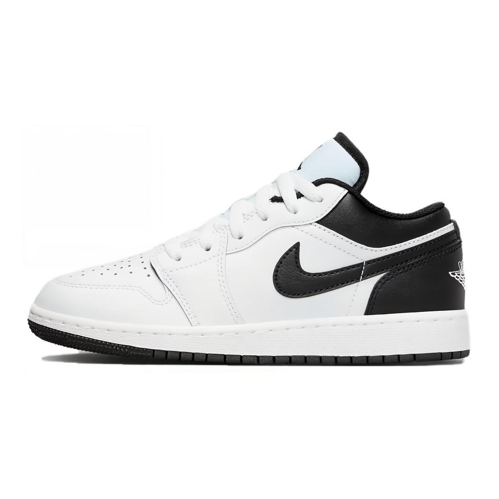 Neuer Jordan 1 Low Weiß Schwarz GS 553560-132