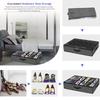 Under Bed Shoe Storage Organizer Fits 12 Pair Sneakers, Sturdy Structure Ultra Thick Fabic Sneaker Storage, Foldable Shoe Boxes