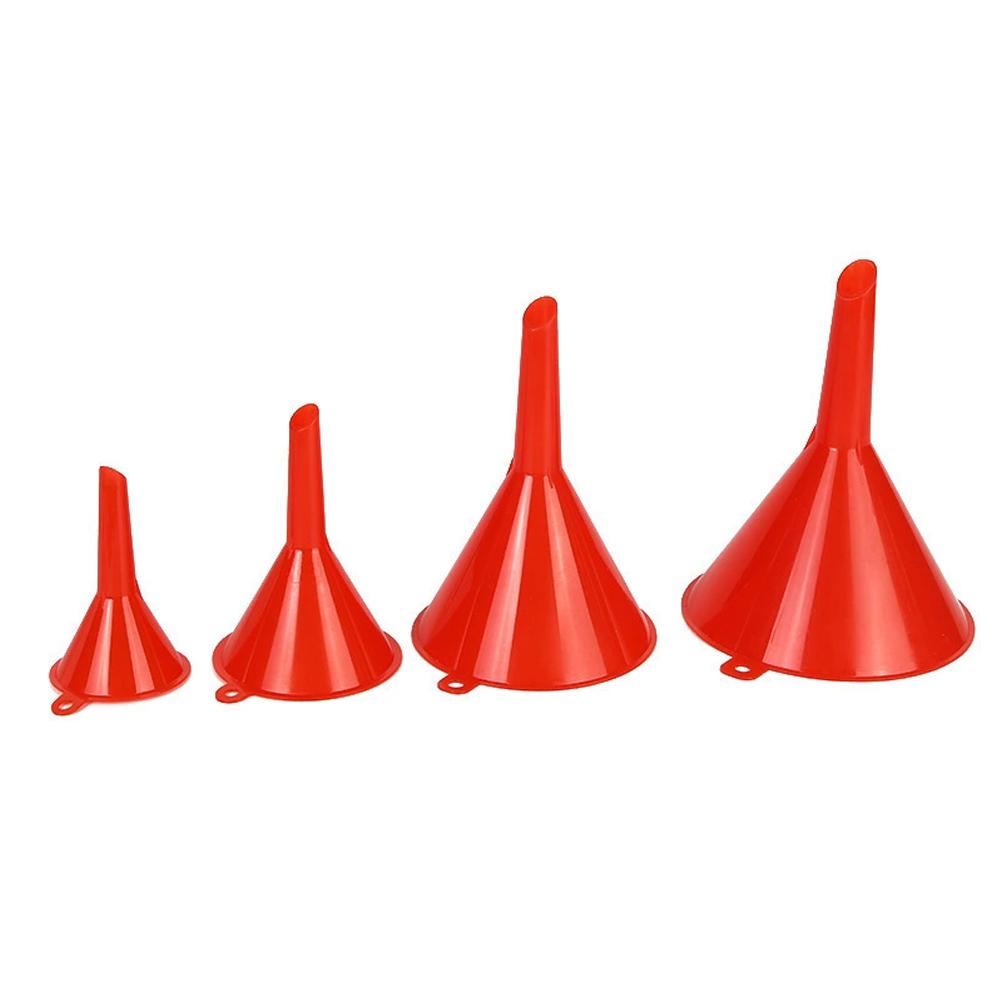 4Pcs Plastic Funnel Set Universal Car Motorcycle Oil Gasoline Fuel Funnel Oil Change Refueling Tool Oil Funnels Filling Tool Mass Air Flow 3