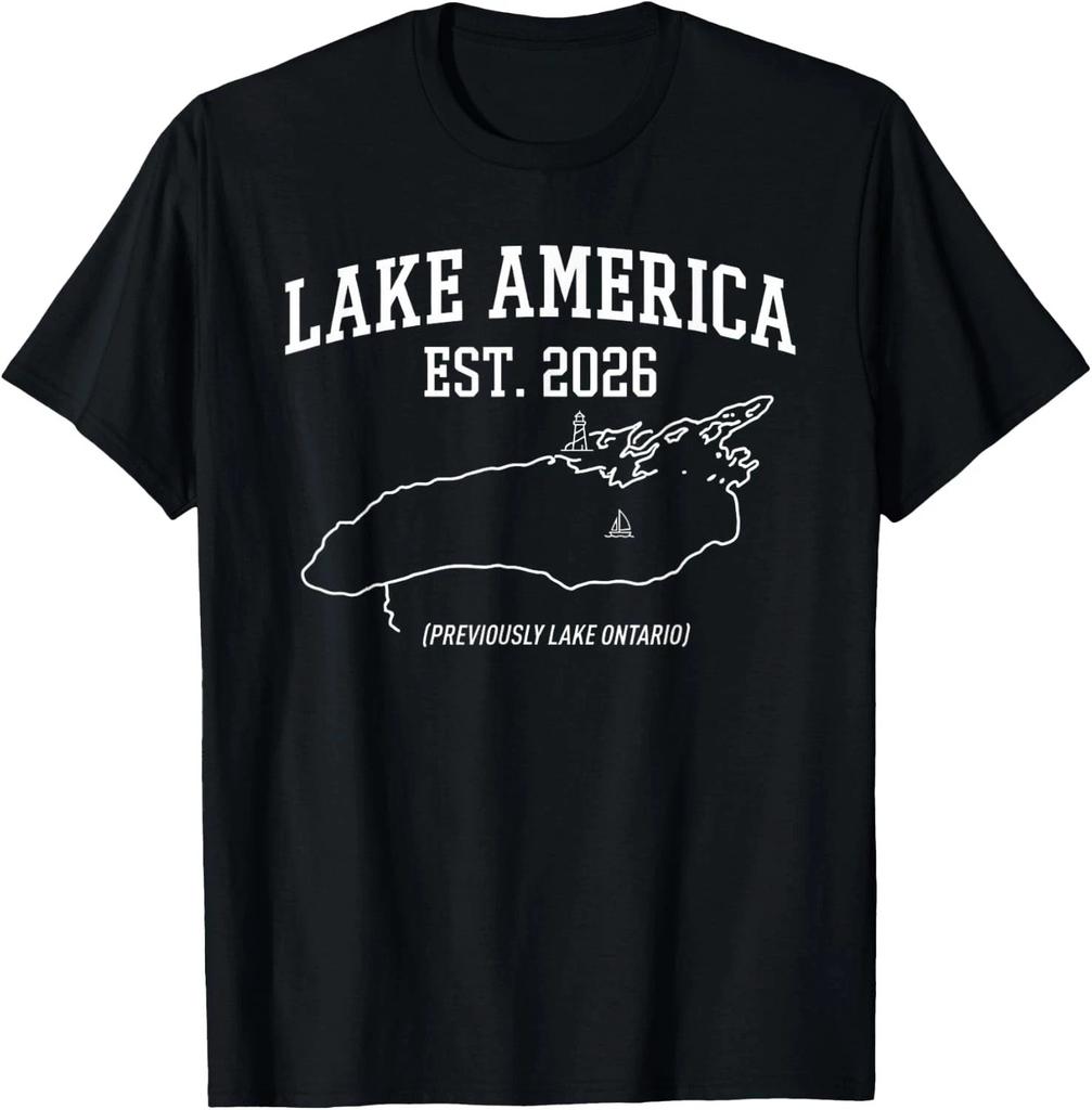 Lake America Previously Ontario Funny Canada USA Minimalist Unisex T-Shirt