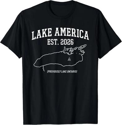 Lake America Previously Ontario Funny Canada USA Minimalist Unisex T-Shirt