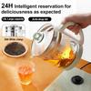 1.8L Large Capacity Adjustable Temperature Electric Health Teapot Multifunction Healthpot Thick Glass Electric Kettle