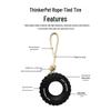 Pet Dog Toy: Durable Rubber Tire for Large Dogs - Interactive, Bite-Resistant, and Teething-Friendly
