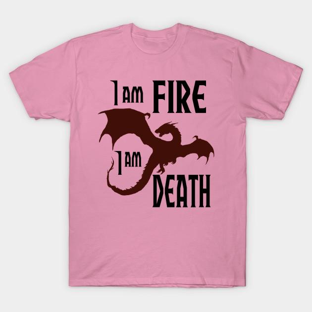 Dámské tričko Jsem oheň Jsem smrt Harajuku potisk Kawaii tričko Léto Krátký rukáv Dámské tričko Top