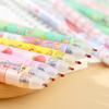 10Pcs/Lot Cute Cartoon Press Erasable Gel Pens 0.5mm Blue Refill Magic Erasable Writing Pen Kids Kawaii School Office Stationery