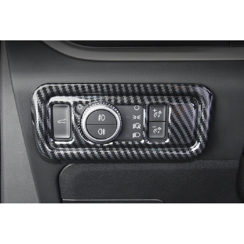 Carbon Fiber Headlight Adjust Button Lid Cover Trim For - Ford Explorer