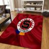 Tappeto Quadrato con Fantasia a Quadri AC Sparta Prague, Tappeto da Area, Tappeto per Soggiorno Camera da Letto Divano Sala Giochi Decorazione, Tappetino Antiscivolo