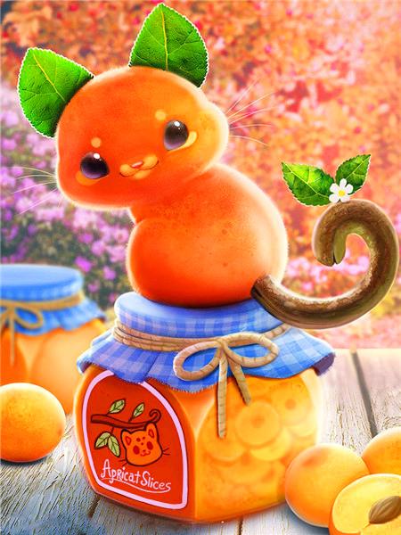 Diamond Painting Kit Cake Animal Food Full Square/round Embroidery Mosaic Dragon Rabbit Cross Stitch Home Decor