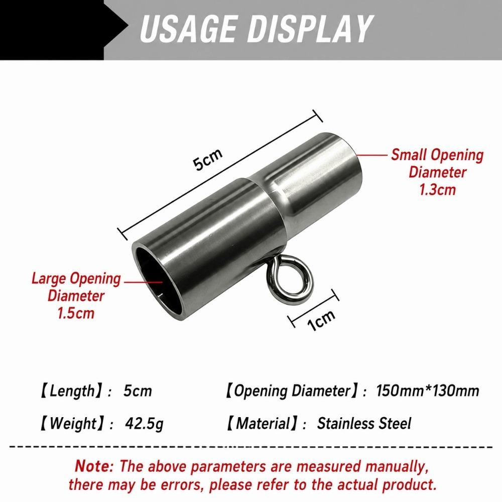 Stainless Steel Octopus Hook Straightener Hollow Tube Hook Straightener Boat Angling 1