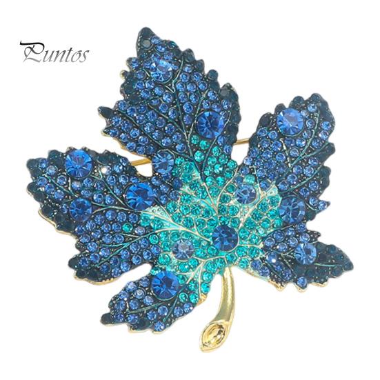 

Жіноча брошка зі стразами у формі клена, нашийник, антиокислювач, захист від іржі, вечірній одяг, шпилька, сумка, шарф, светр, брошка синій