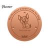 Pure Copper Disc for Dog Water Bowl Purification Dog, 4-Inch Diameter Disc, Raised Fountain with 3-Point Support Dispenser Durable