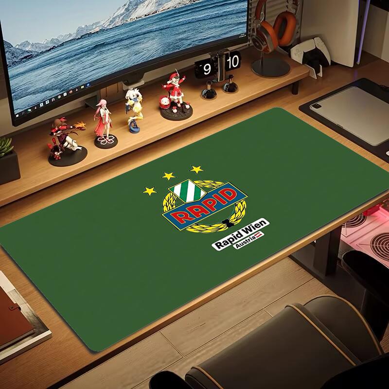 Sk Rapid Wien Mouse Pad Large Gaming Table Cushion Nonslip Laptop Tablet Big Mousepad Xxl Mat Mini Pc Playmat With Lock Edge