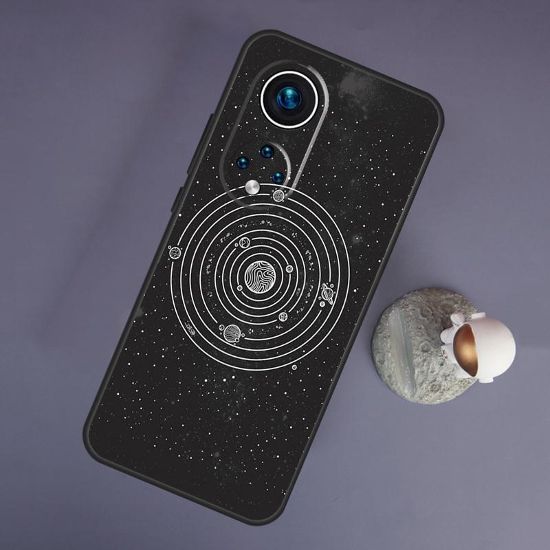Raum Planeten Solar System Für Huawei Honor Magic 5 Lite 70 50 X8 X9 eine P20 P30 P40 P50 P60 Pro P Smart Nova 9 5T Fall