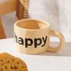 High Value Ceramic Cup Simple English Mug Souvenir Niche High End Coffee Cup Household Drinking Cup
