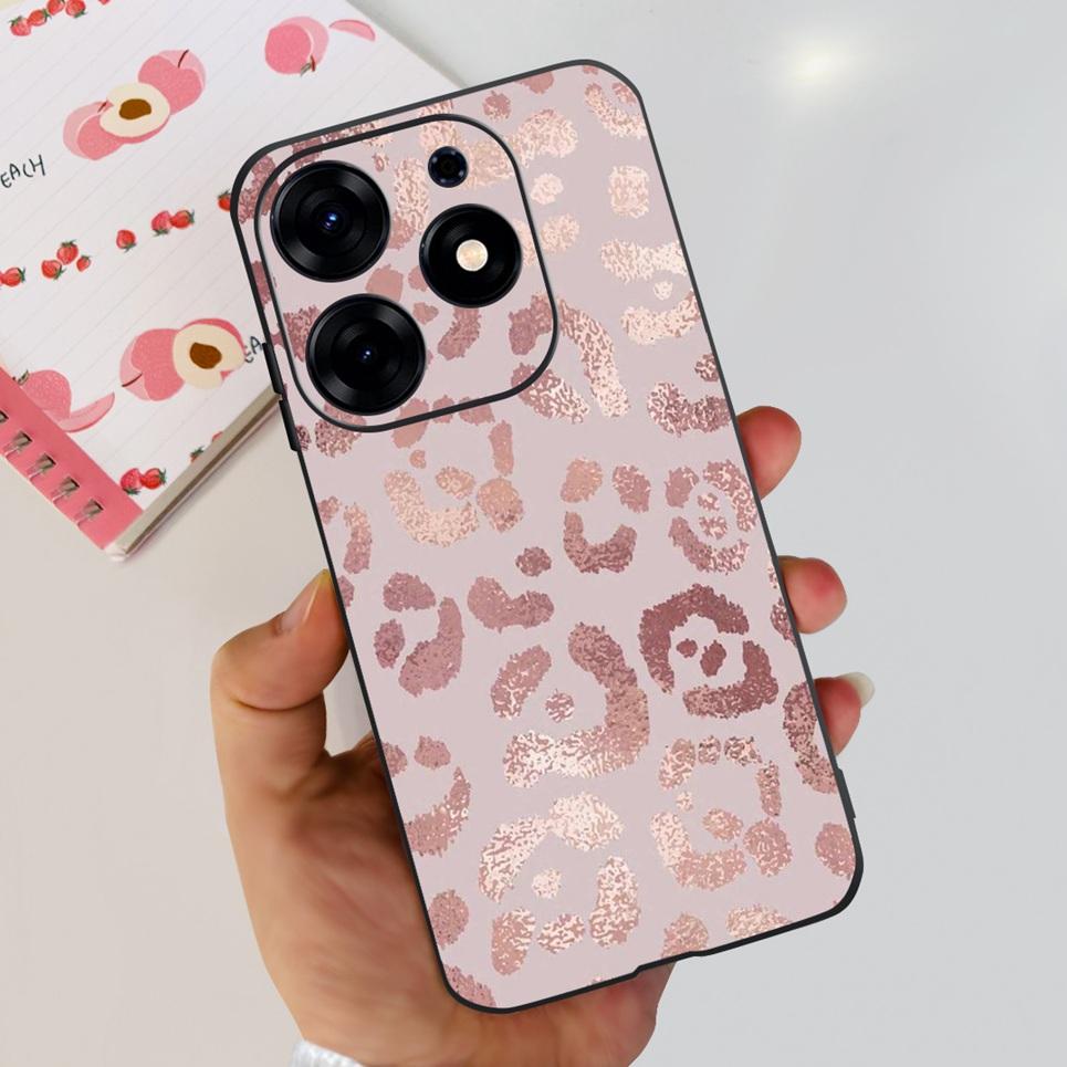 For Tecno Spark 10 Pro Spark 10C Case  Spark 9 Pro Spark 8c spark 7 Back Cover Bumper Clear Soft TPU Silicone Cute Cat Cartoon