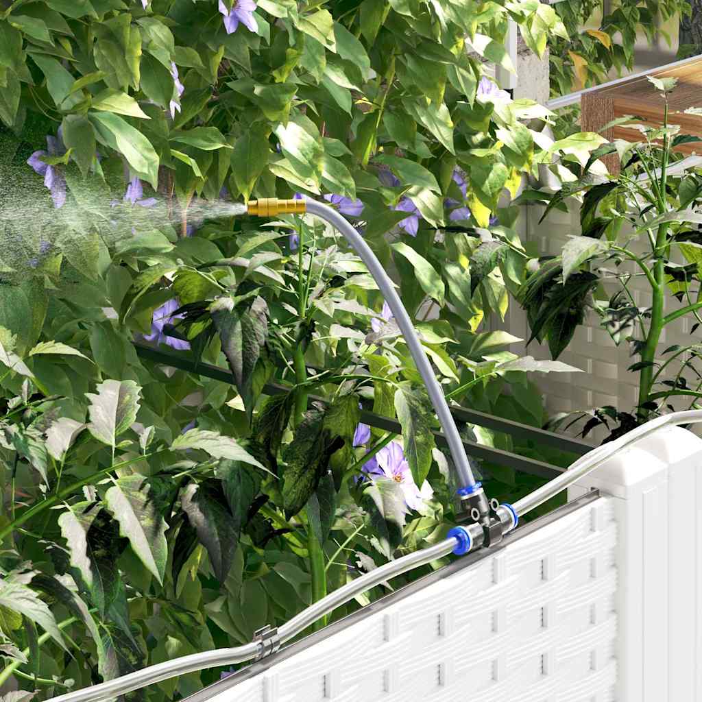 Garden Planter 2 Pcs White 80 X 40 X 126 Cm Plastic