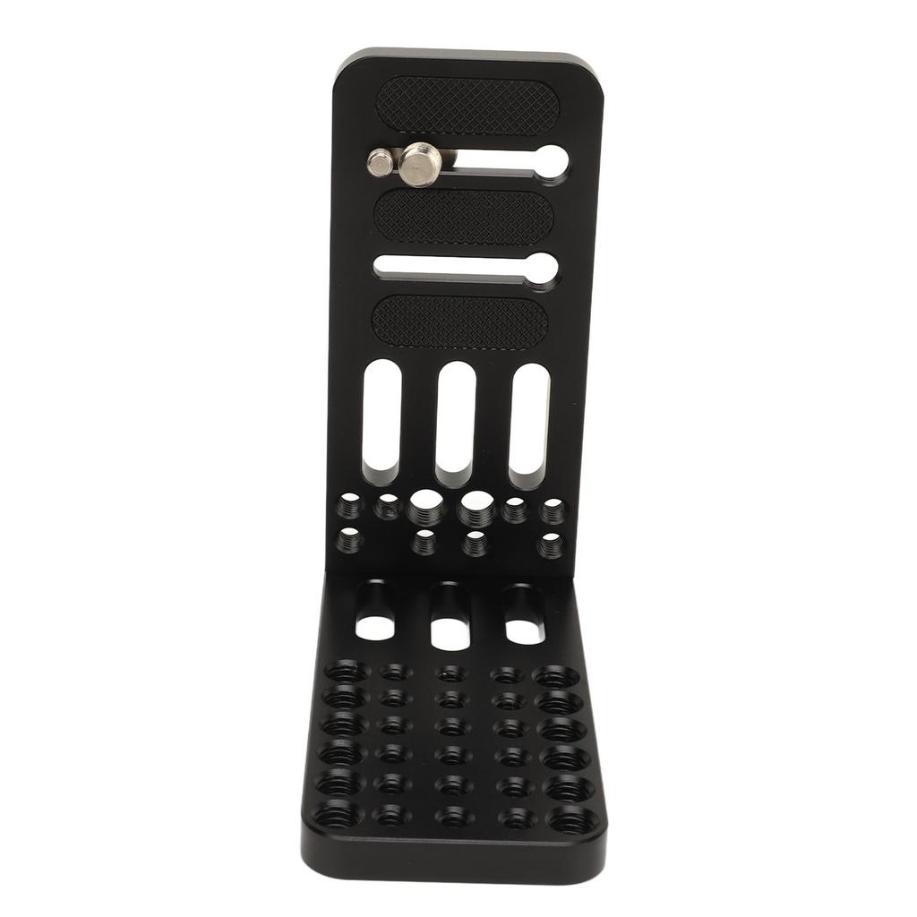 Camera L Bracket Quick Release Plate Vertical Horizontal Switching with 1/4in 3/8in Screw Hole 44.1lb Camera Mount Plate for Video