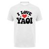 Cool I Love Yaoi T Shirt Funny Heart Anime Unisexga Boys Love Fan Gift Tshirts Short Sleeve Tee Da182