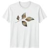 Earthy Botanical Leaves Unisexs TShirt Watercolor Botanical Birthday Gift For Her