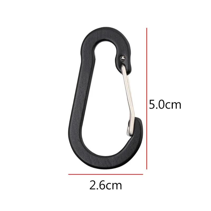Carabiner Clip Set, Tourist Small Hooks, Outdoor Fishing, Camping, Cycling Hiking, Multi Tool Keychain Buckle Karabiners,6PCS