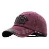 Washed cotton three-dimensional embroidered baseball cap Washed old letter cap