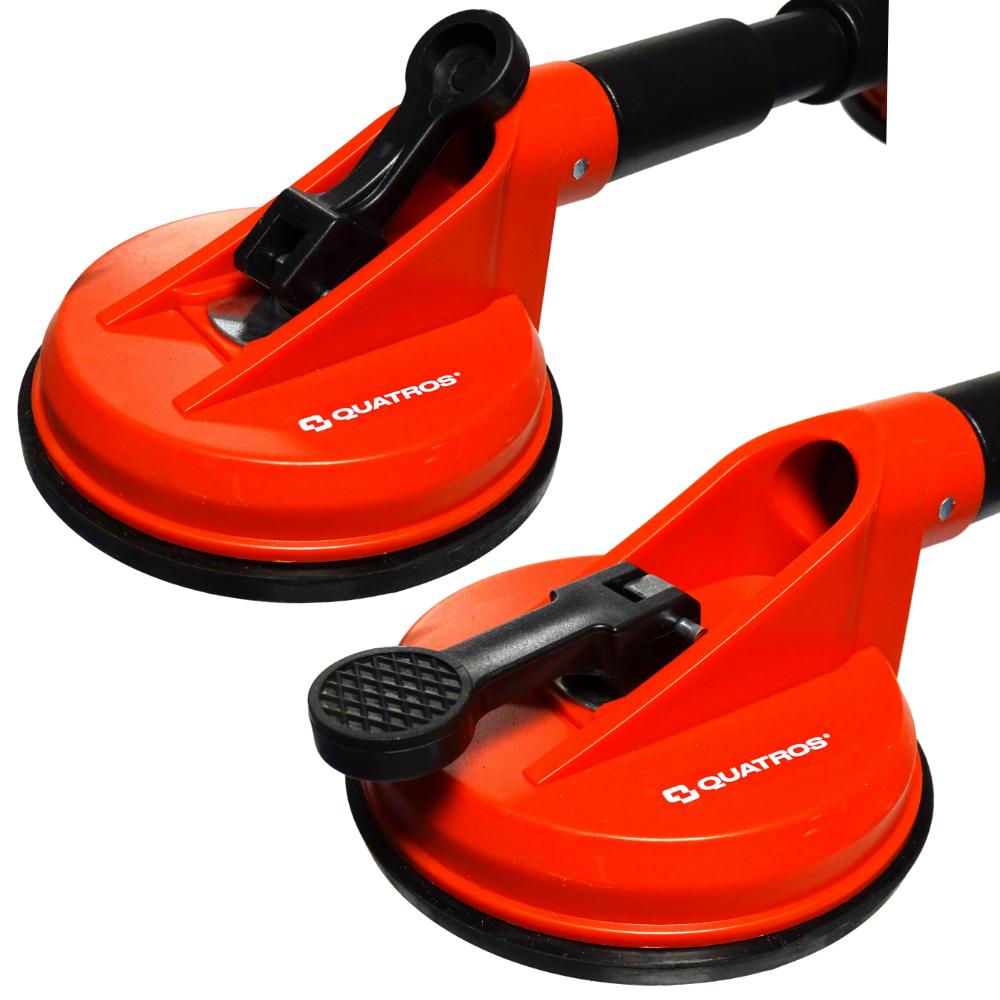 Double articulated suction cup for glass 120 60 . Quatros