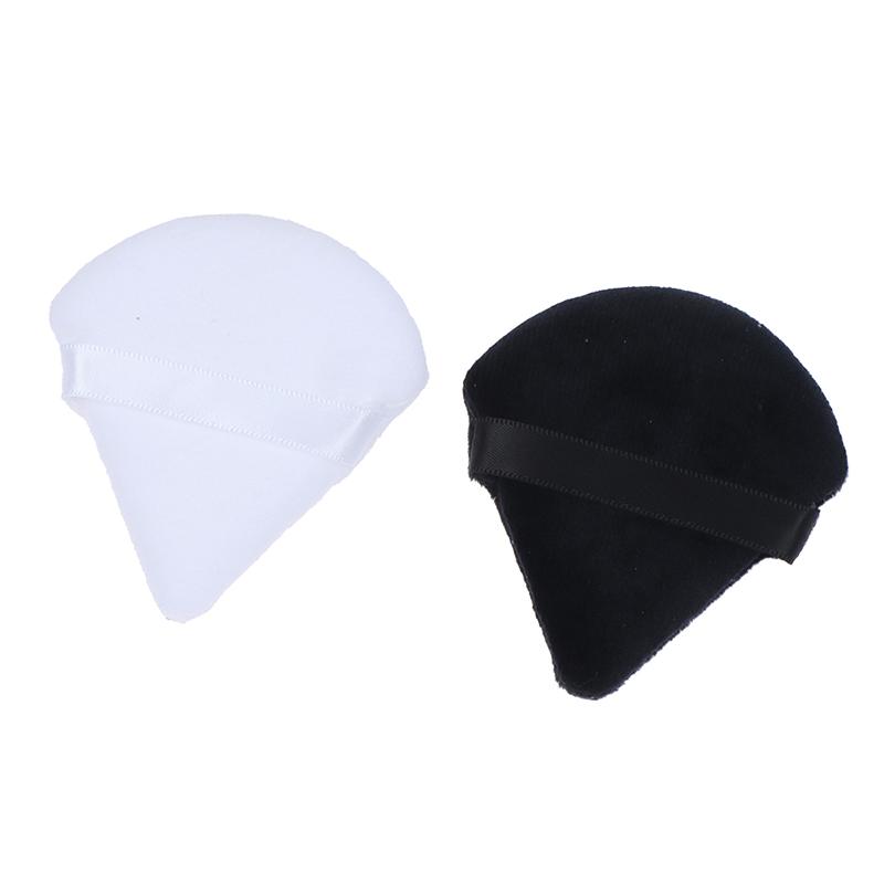 2Pcs Cosmetic Puff Triangle Velvet Mini Makeup Sponge Puffs Make Up Tools