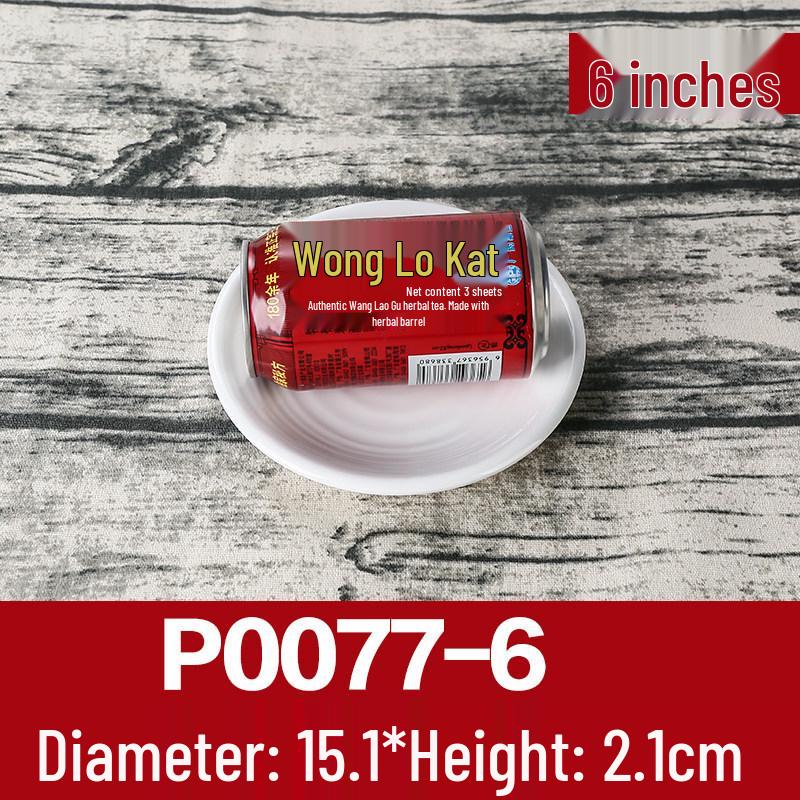 White Melamine Plastic Round Plate for Catering and Restaurant Dining