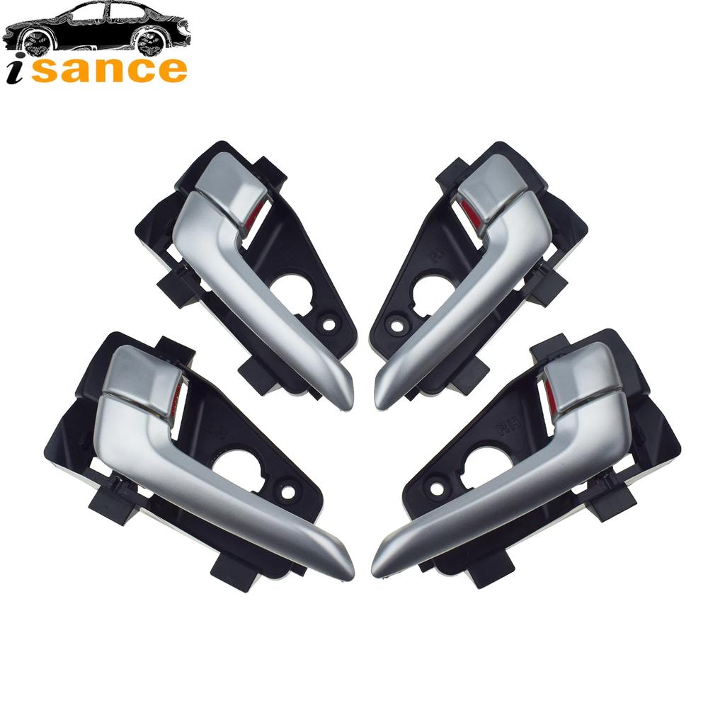 New Front/Rear Left/Right Silver Interior Door Handle For Kia Picanto 2011-2016 82610-1Y010 82620-1Y010 83610-1Y010 83620-1Y010