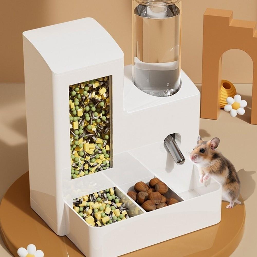 Large Capacity Hamster Water Bottle No Drip Food Water Dispenser Pet Water Kettle for Rat Rabbit