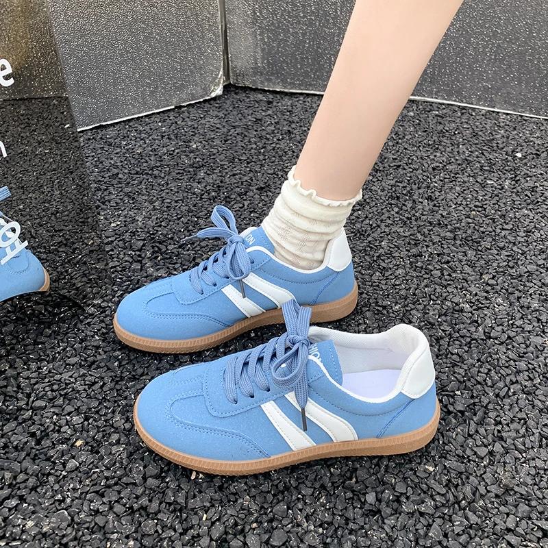 Fashion New Women's Casual Shoe Lace Sobriety New Fashion Lightweight Casual Outdoor Walking Shoes Sneakers Anti-slip Flat Women's Shoes