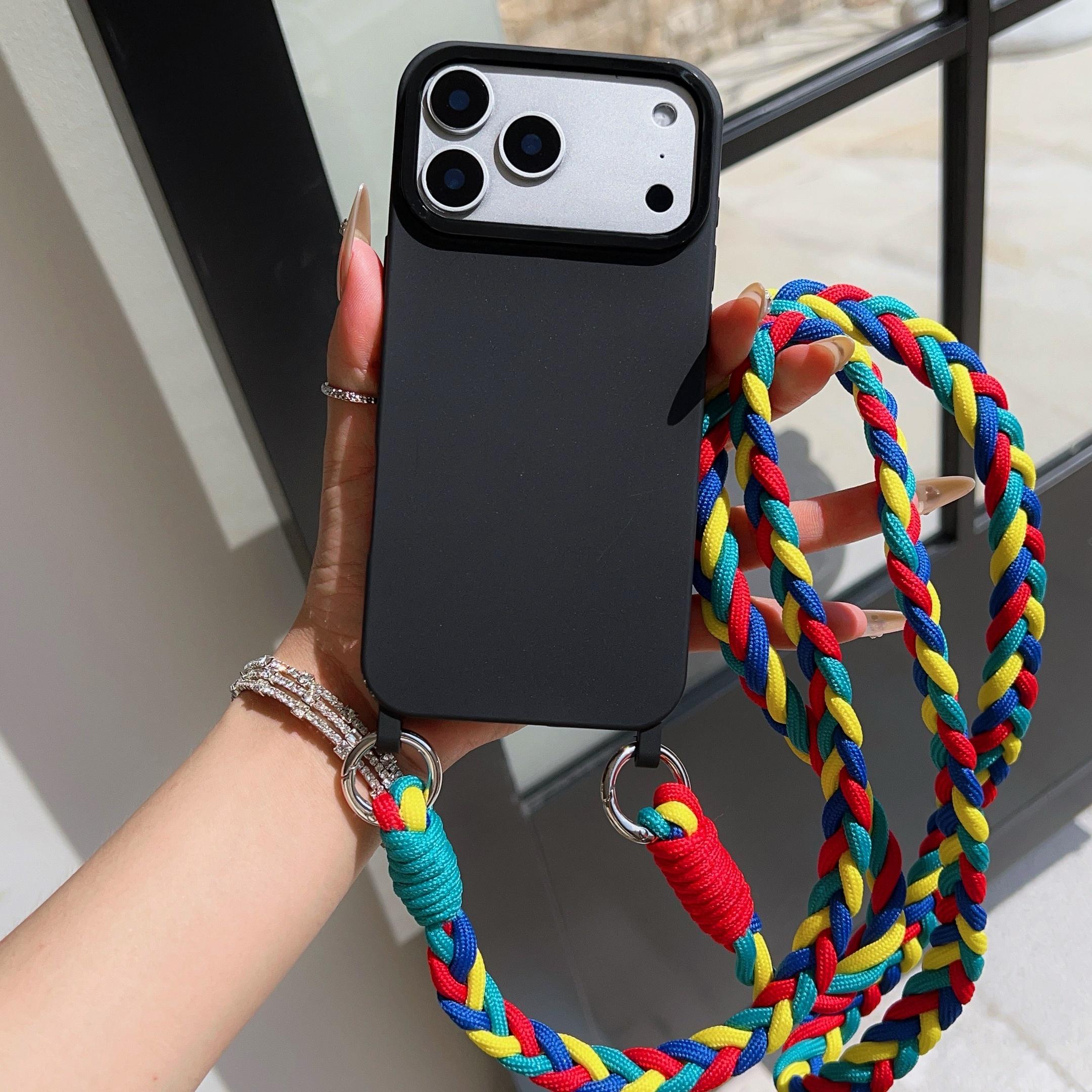 

Чехол-футляр на шнурке для iPhone 17 Pro Max 16 15 Plus 14 13 12 Air Crossbody Ремешок на шею Противопотерянный Ударопрочный Защитная крышка iPhone 14