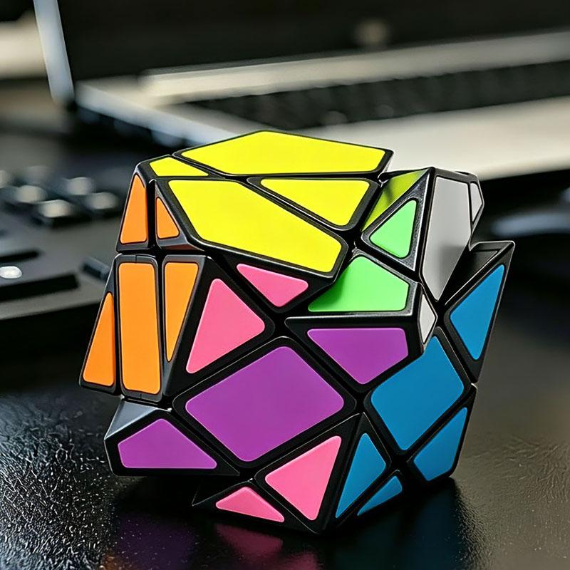 Creative Idea Magic Hexagonal Prism Speed Cube 3x3x3 Fun Challenging Brain Teaser Toys Educational Gifts For Kids & Adults