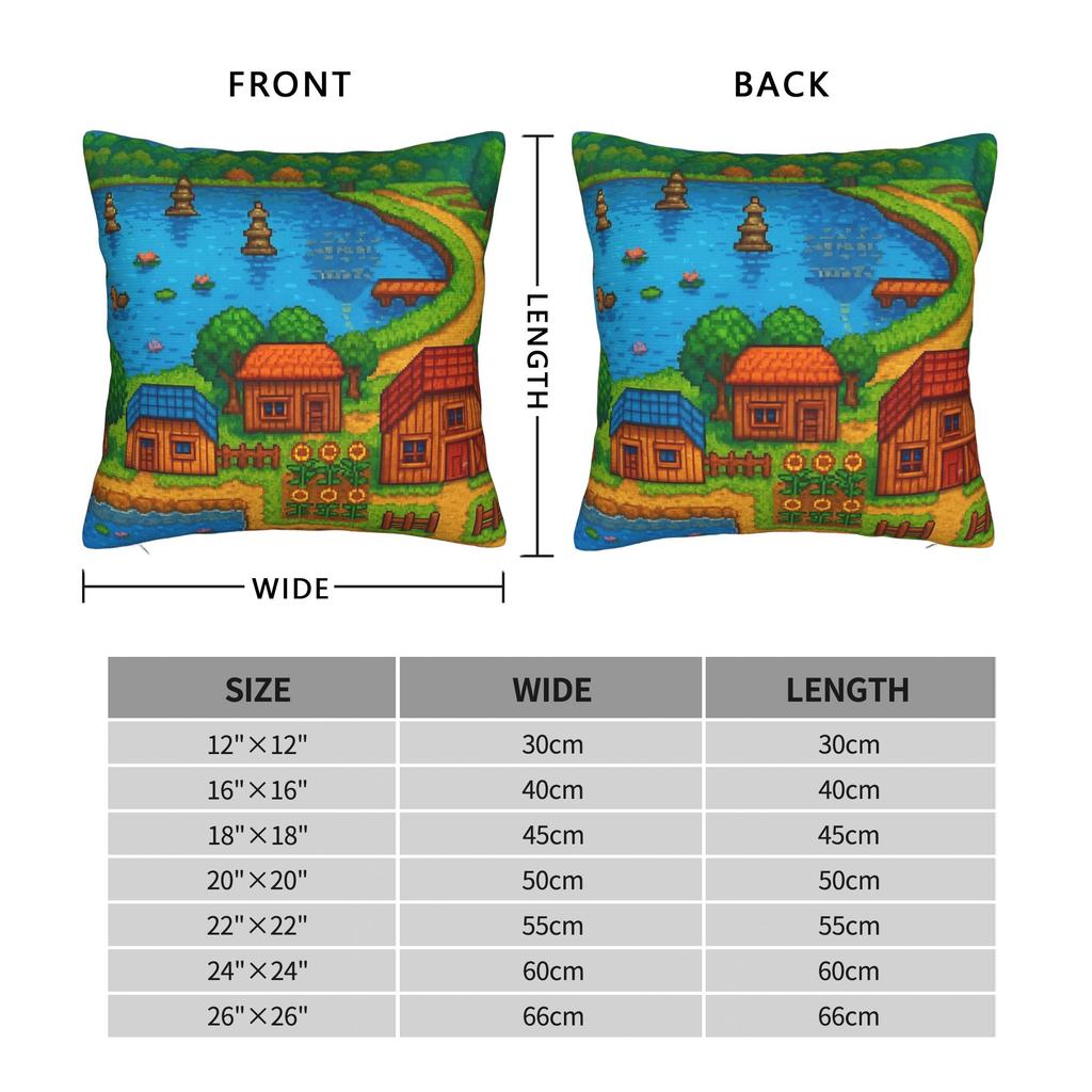 Stardew Valley Tiere Hühner Kissenbezüge Kawaii Kissenbezug Für Sofa Heimdekoration Grafik Kissenbezug