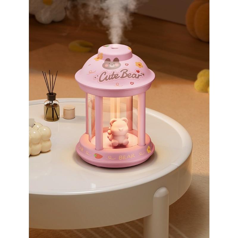 New Mini Humidifier for Desk - USB Portable Humidifier with Mood Light Small Room & Dorm Decor Creative Gift Idea