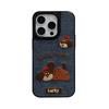 Apple 17/16Promax embroidered puppy mobile phone case is suitable for iPhone13 three-dimensional 14/15 anti-drop protective case.