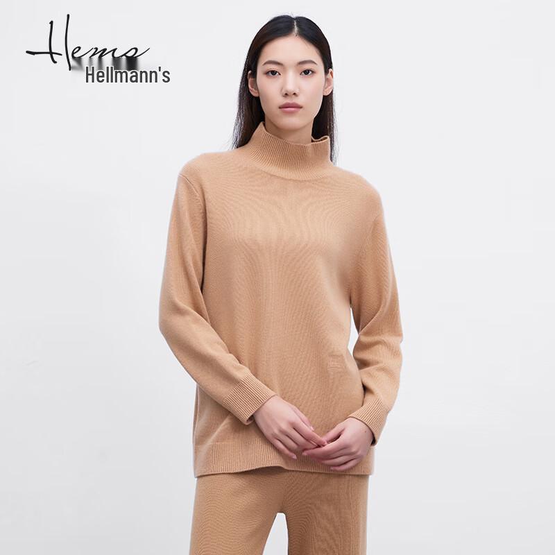 Heirmans Women's Cashmere Half-High Collar Long Sleeve Sweater