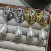 Fashion Fashion Exaggerated Temperament Type Personality Elegant Crystal Pearl Water Drop Fringe Earrings