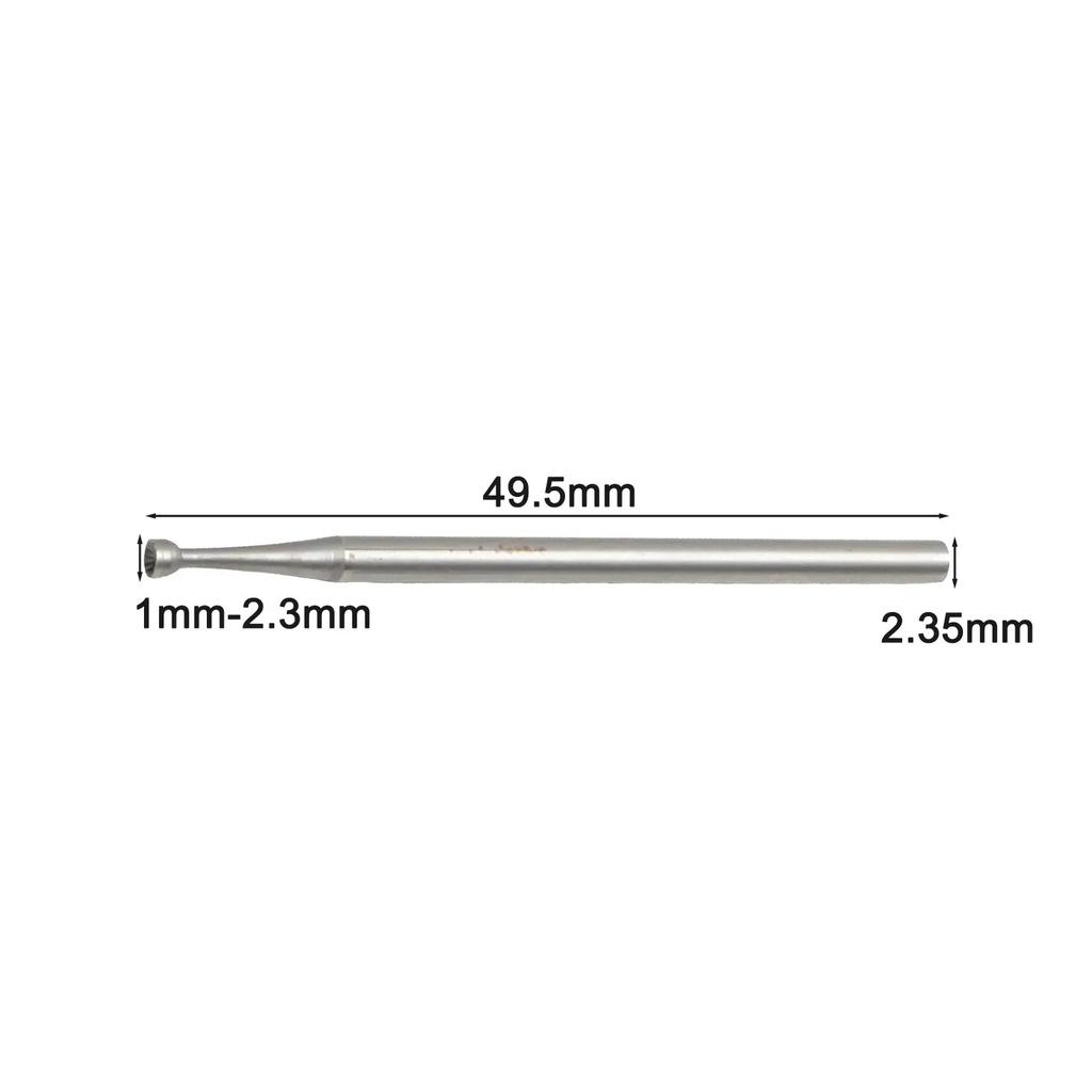 Engraving Bits 49.5mm 1.95in Carving Cutter 6 Sizes Included Abrasion Resistance Precision Cutting Suitable For Drills