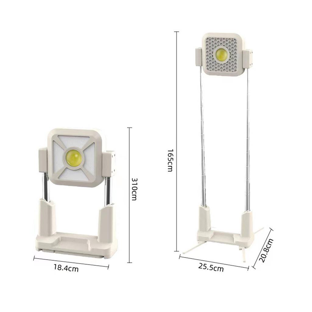 Solar Work Light Outdoor Tent Light Portable Portable USB Rechargeable Floodlight Camping Light