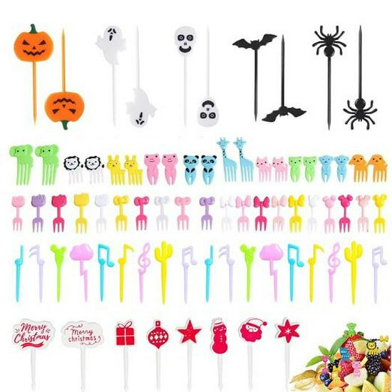 Mickey & Animal Paradise Cute Mini Bento Decoration Picks & Fruit Forks Set
