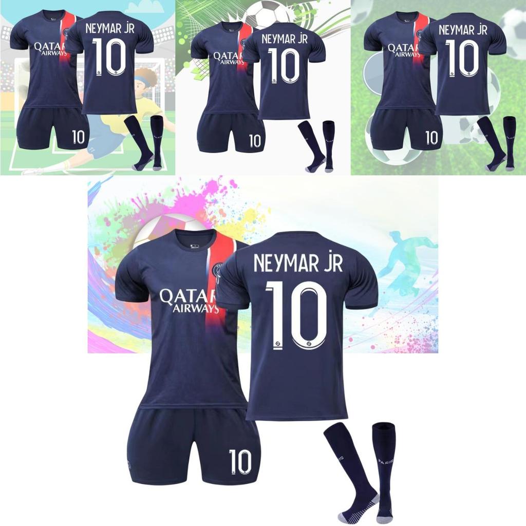 2324 Paris Saint-germain Football Kit Messi Neymar Mbappe Suitable For Kids