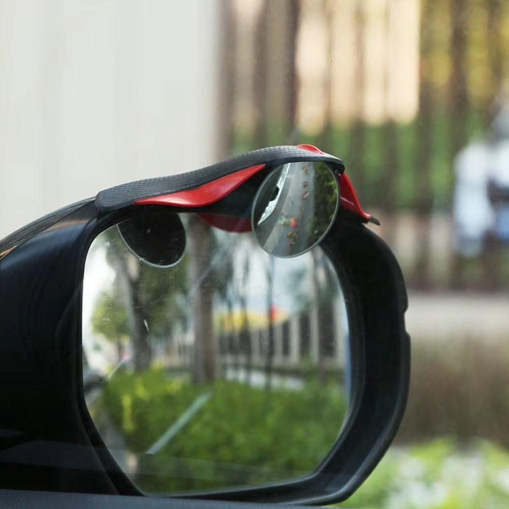 2pcs 360 Degree Adjustable Blind Spot Mirror Wide Angle Rear View Mirror  Blind Spot Detection
